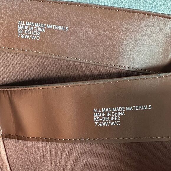 NIB Karen Scott Deliee2 Knee High Riding Boots Cognac Women's 7.5-Wide Wide Calf - Picture 6 of 11